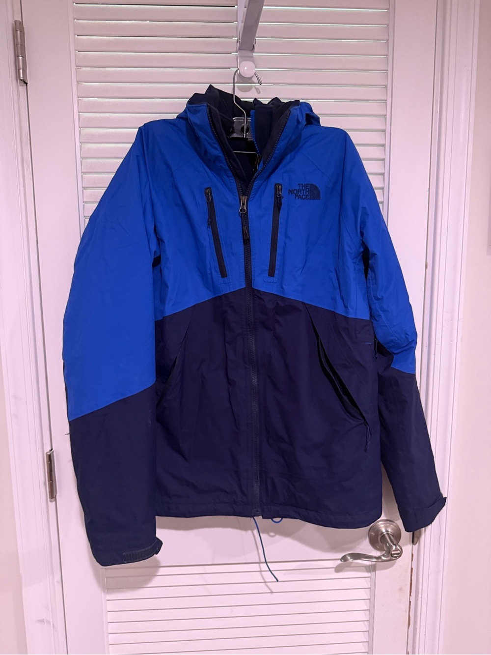 The North Face Men’s Two-Tone Blue Waterproof Jacket